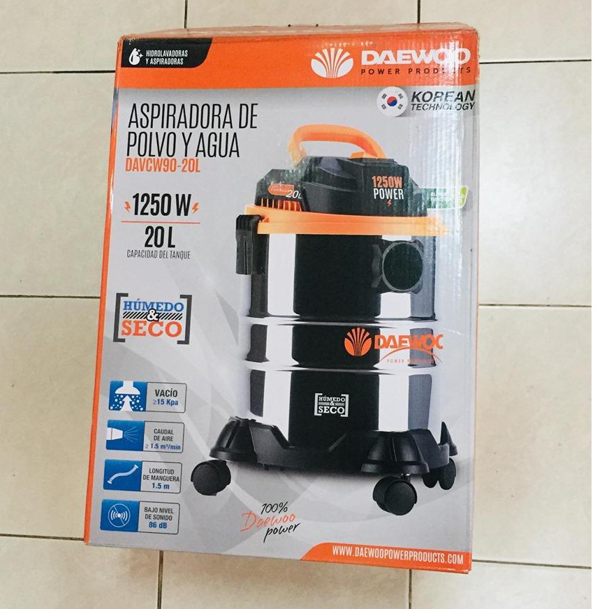 DAEWOO เครื่องดูดฝุ่น 3 ระบบ ดูดฝุ่น ดูดเปียก และดูดแห้ง ขนาด 20ลิตร ...