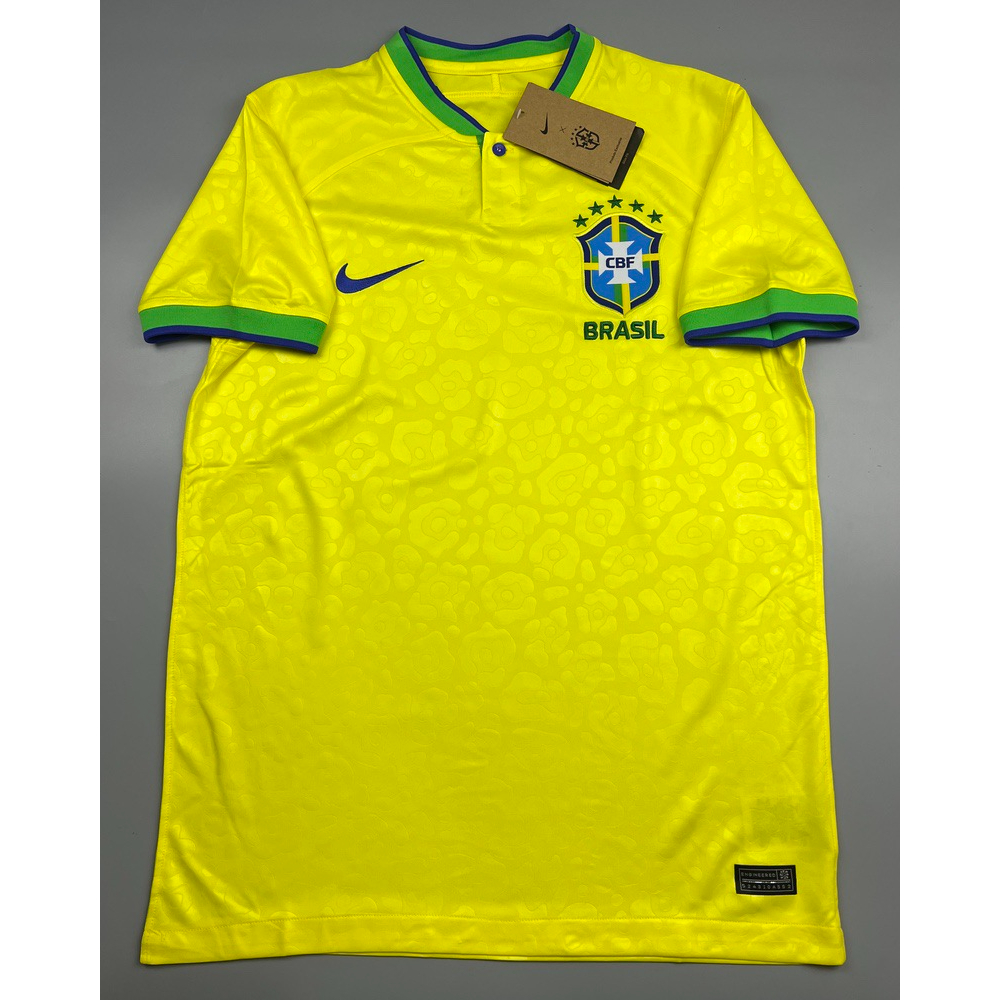 เสื้อบอล-แฟนบอล-ทีมชาติ-บราซิล-เหย้า-2022-23-brazil-home-ฟุตบอลโลก-world-cup-2022