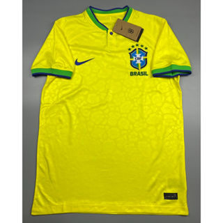 เสื้อบอล แฟนบอล ทีมชาติ บราซิล เหย้า 2022-23 Brazil Home ฟุตบอลโลก World Cup 2022