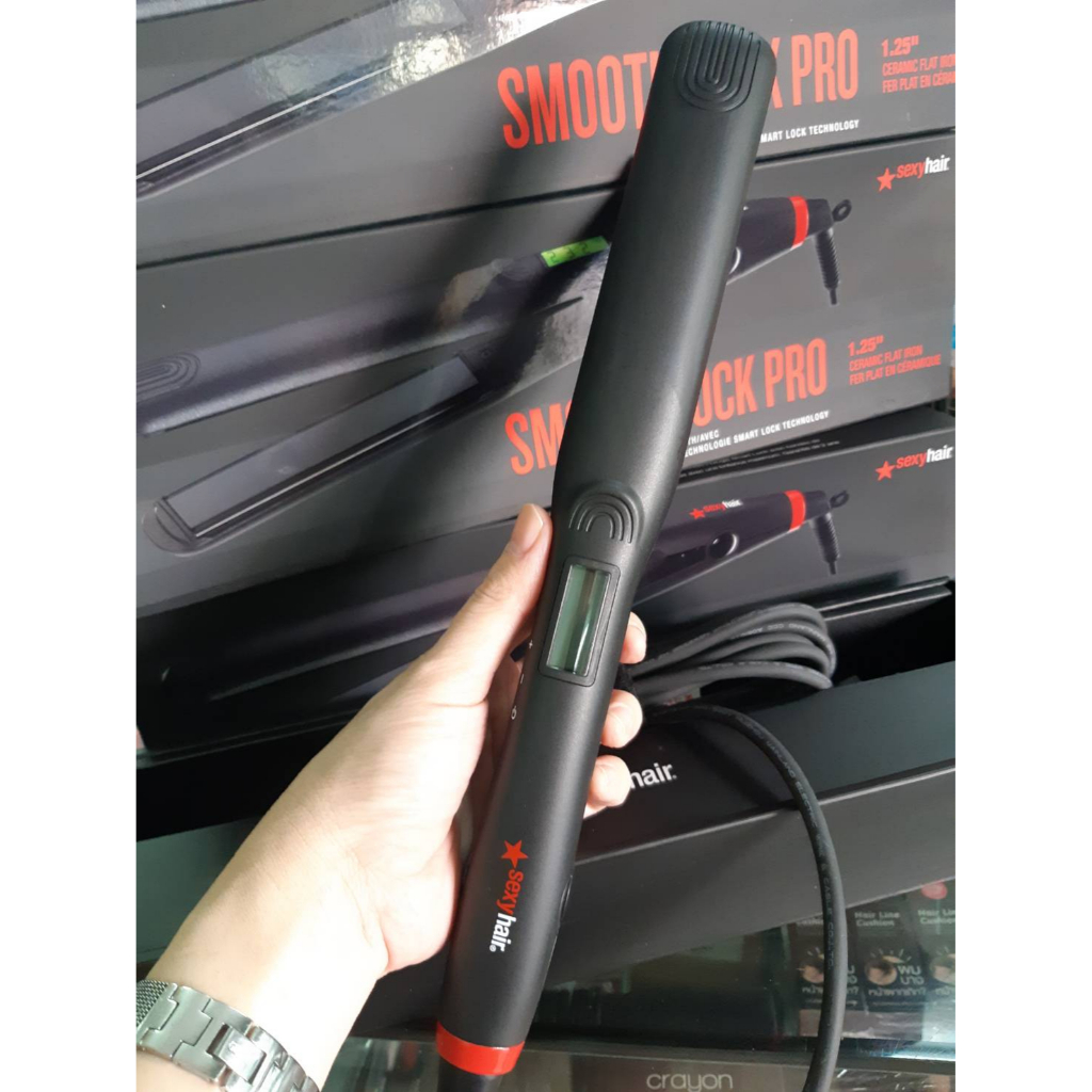 Sexyhair smooth lock pro ceramic flat iron smooth and shine with Heat ...