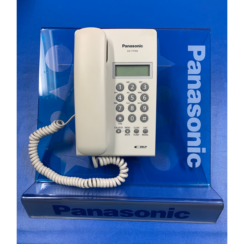 panasonic-telephone-caller-id-มีจอโชว์เบอร์-รุ่น-kx-t7703x-สีขาว-มือสอง