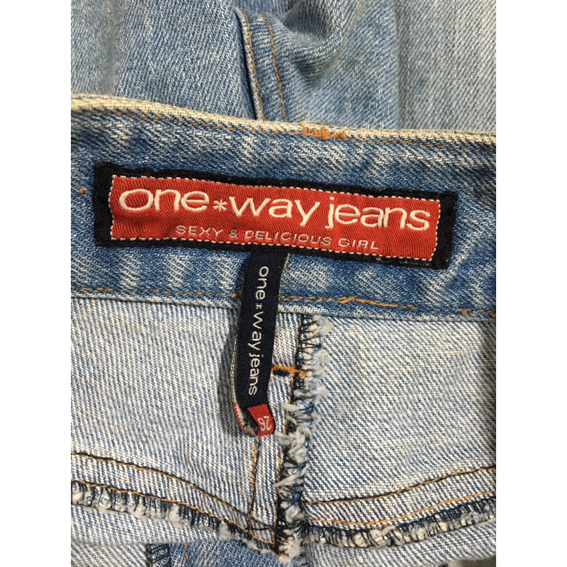 กางเกงยีนส์ขาสั้น-มือสอง-brand-one-way-jeans