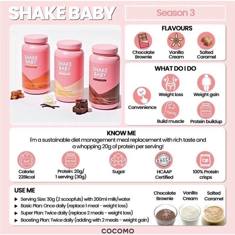 ของแท้-พร้อมส่งโปรตีนเกาหลี-shake-baby-protein-shake-เชคเบบี้-โปรตีน