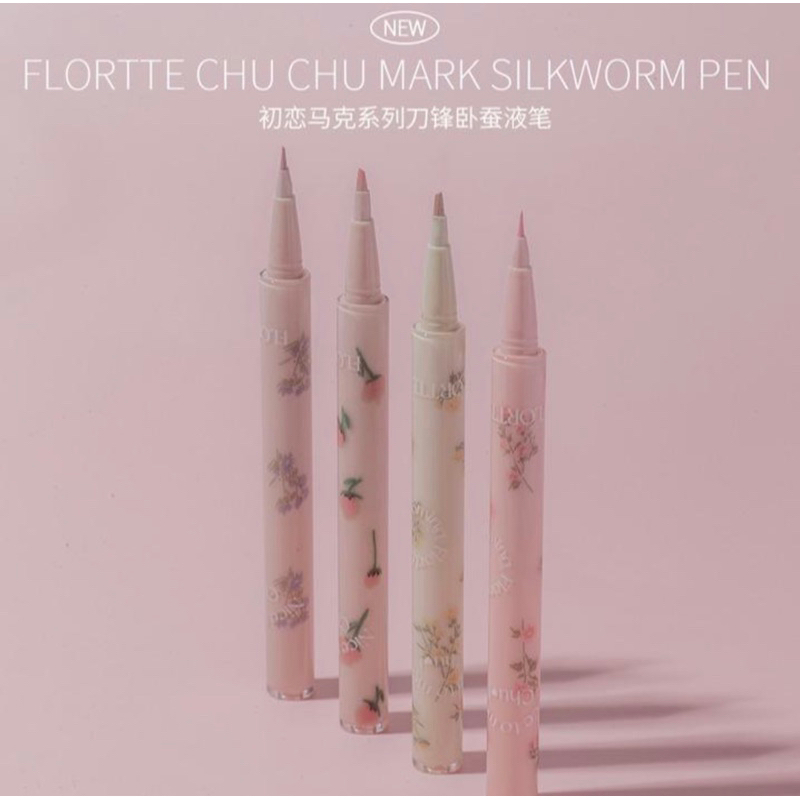 พร้อมส่ง-flortte-chu-chu-mark-ปากกาไฮไลท์กลิตเตอร์ประกาย-ติดทน