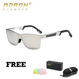 AORON-A6560 [ ปรอทเงิน ] แว่นตากันแดด เลนส์ HD Polarized UV400 สินค้าพร้อมส่งจากไทย