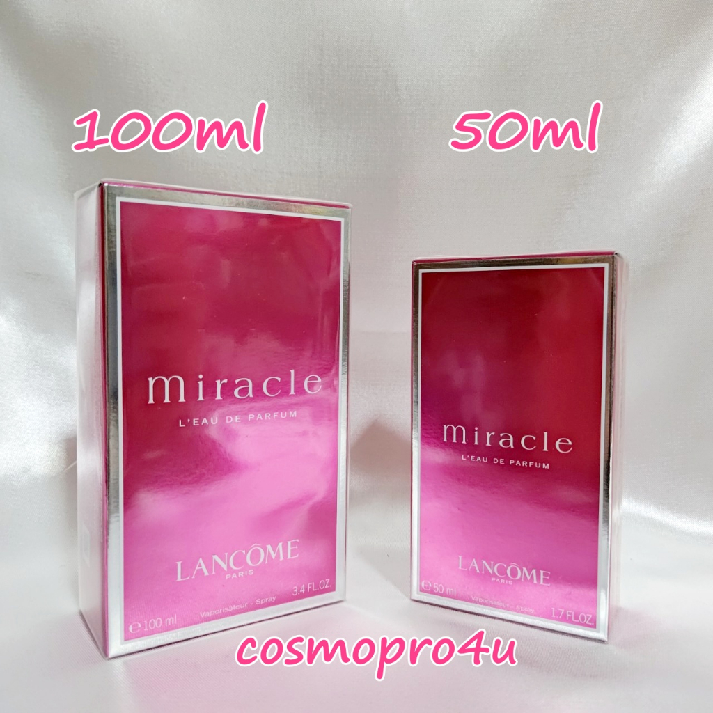 เลือกขนาด-น้ำหอม-lancome-miracle-edp-ลังโคม-มิราเคิล-ขนาดปกติ-กล่องซีล-มีฉลากไทย-ems