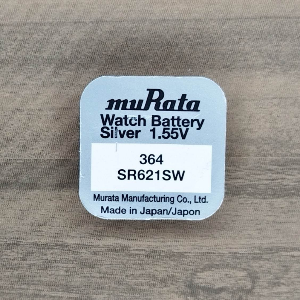 ถ่านกระดุม-murata-364-sr621sw-แพ็คเกจใหม่-silver-oxide-battery-1-55v-coin-ถ่านนาฬิกา-made-in-japan-exp-2025