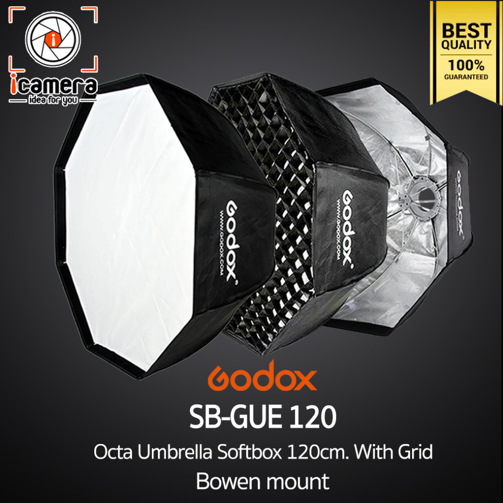 ภาพหน้าปกสินค้าGodox Softbox SB-GUE 120 cm. With Grid - Octa Umbrella Softbox จากร้าน icamera_gadgets บน Shopee