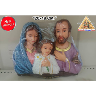 รูปปั้น แขวนผนัง ครอบครัวศักดิ์สิทธิ์ Holy Family เยซู มารี ยอแซฟ คาทอลิก คริสต์  Catholic Statue Figurine religion