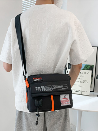🛒พร้อมส่งจากไทย🛒 กระเป๋าสะพายข้าง ผ้าแคนวาส CTGA4602 สำหรับผู้ชาย-ผู้หญิง สไตล์สตรีทเกาหลี มี4สี สุดเท่!!