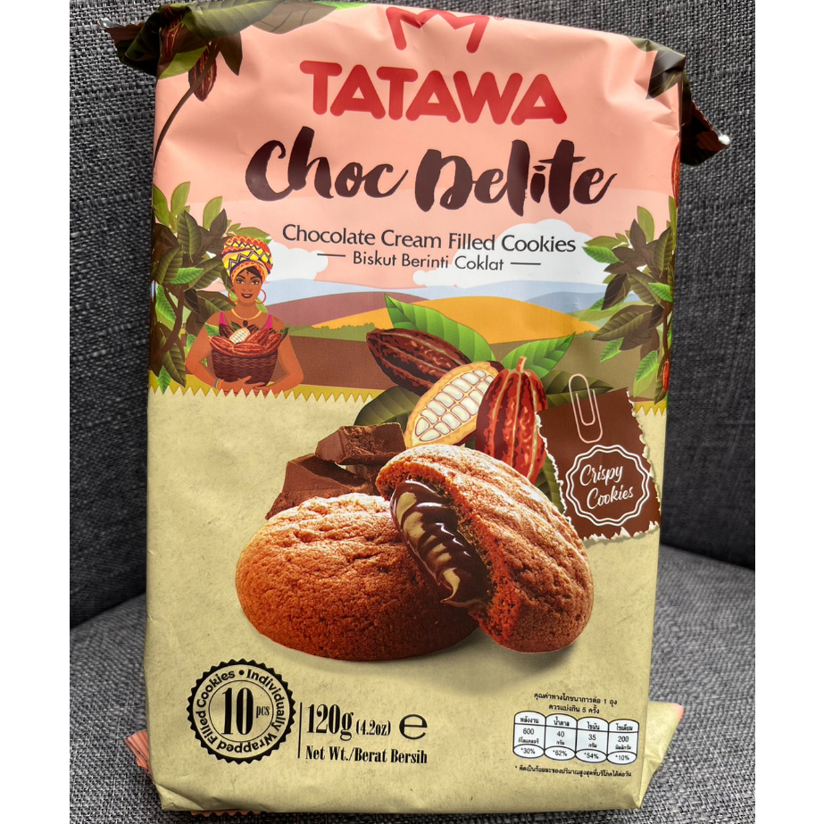 tatawa-cookies-คุกกี้สอดไส้หลากรส-choc-delite-chocolate-cream-filled-cookies-120g