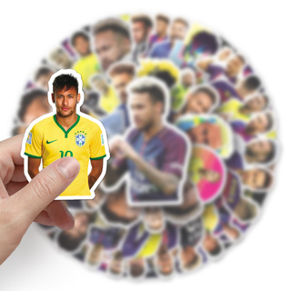 Neymar FOOTBALL เนย์มาร์  Barcelona sticker สติกเกอร์กันน้ำรูปแบบที่แตกต่างกัน, 50 ชิ้น