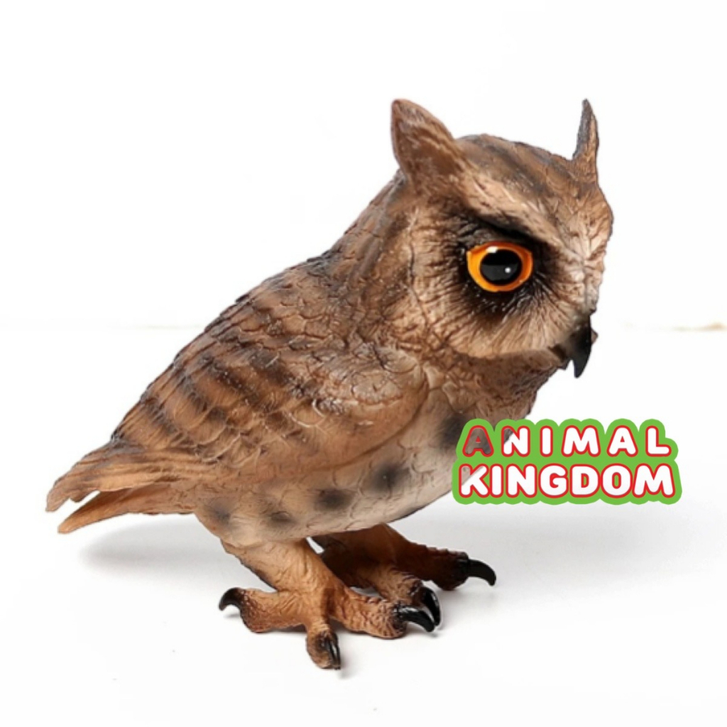 animal-kingdom-โมเดลสัตว์-นกฮูก-นกเค้าแมว-สีน้ำตาล-ขนาด-12-00-cm-จากสงขลา