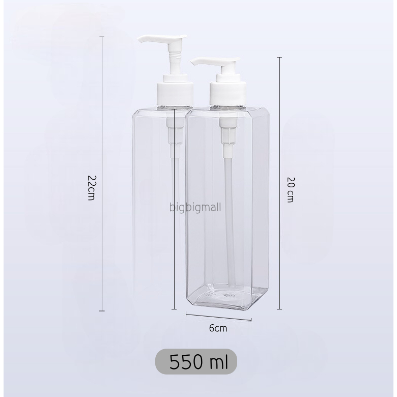 ภาพหน้าปกสินค้าขวดปั๊มเปล่า พลาสติก ขวด ใส่ครีม ขวด โลชั่น แชมพู PET 550ml ขวดแบ่ง จากร้าน bigbig.mall บน Shopee