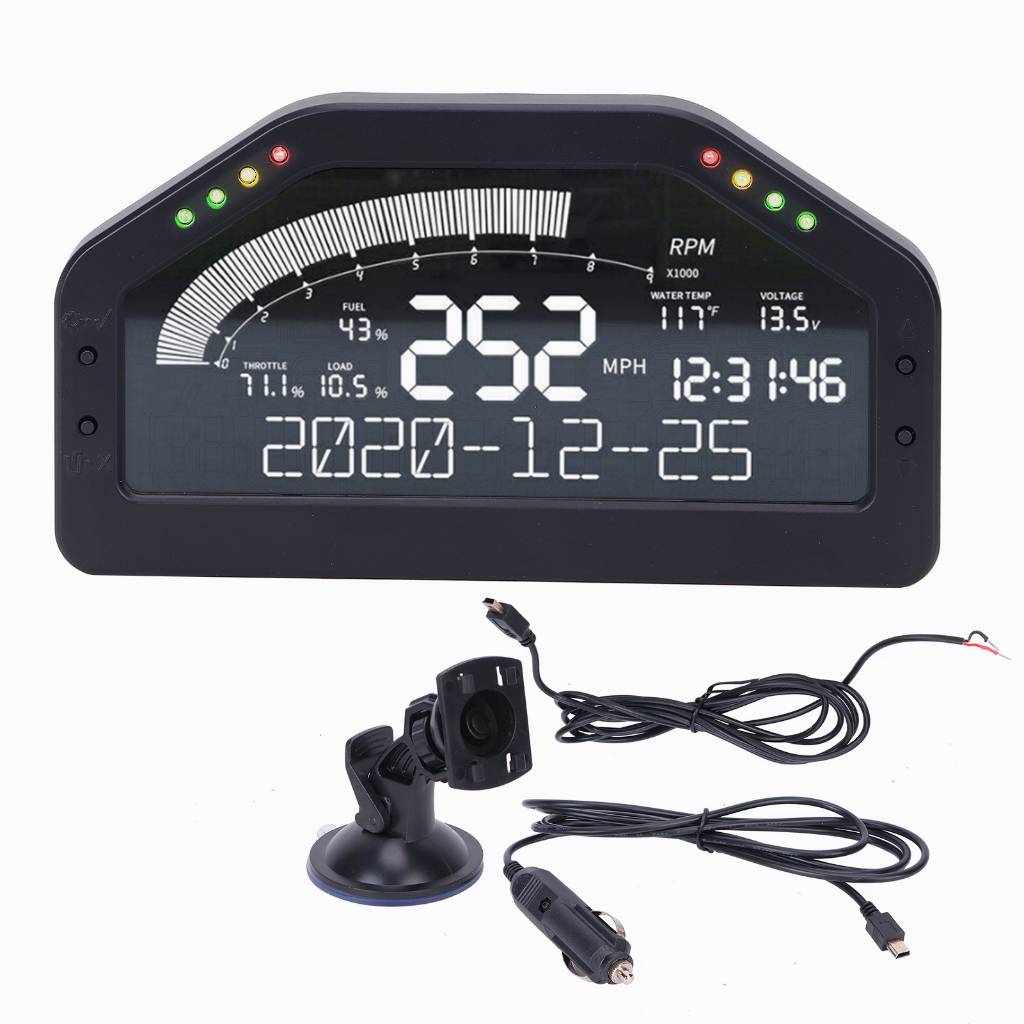 alabama-sinco-tech-dash-race-display-lcd-8-led-light-universal-racing-meter-car-modification