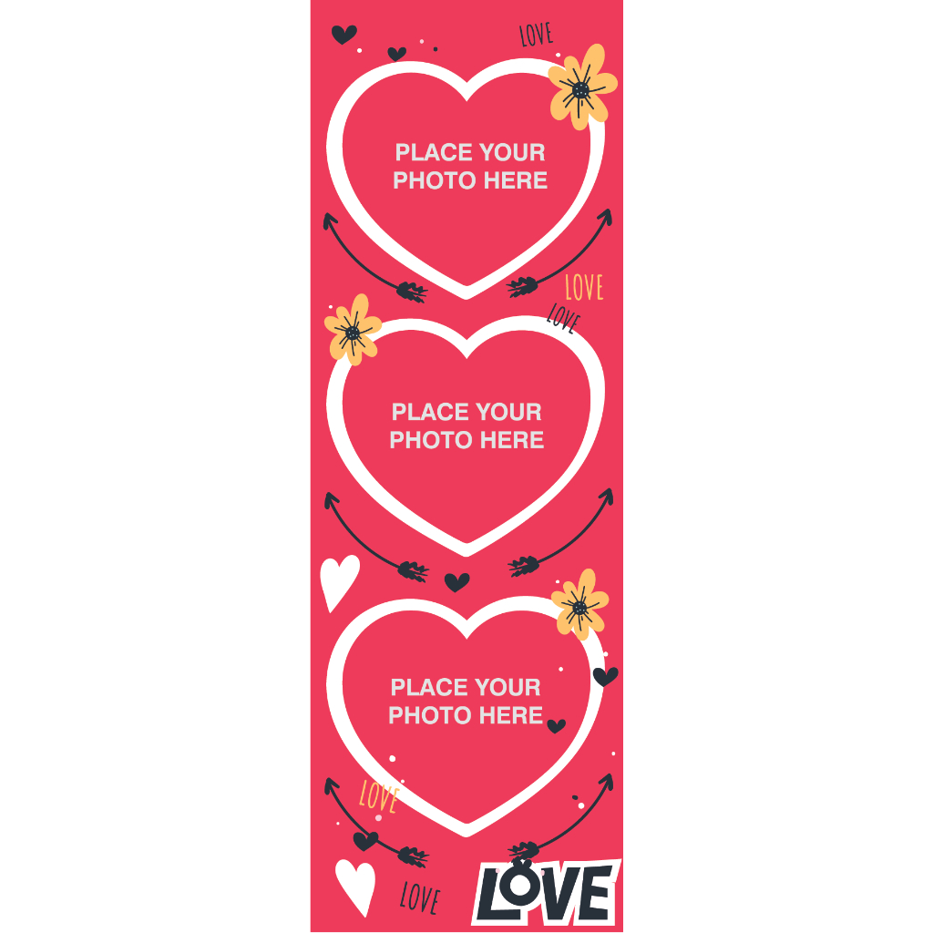 (ขั้นต่ำ 10ชิ้น) โฟโต้บูธ(photo booth) ขนาด2*6นิ้ว มีแบบให้ หรือส่งรูป ...