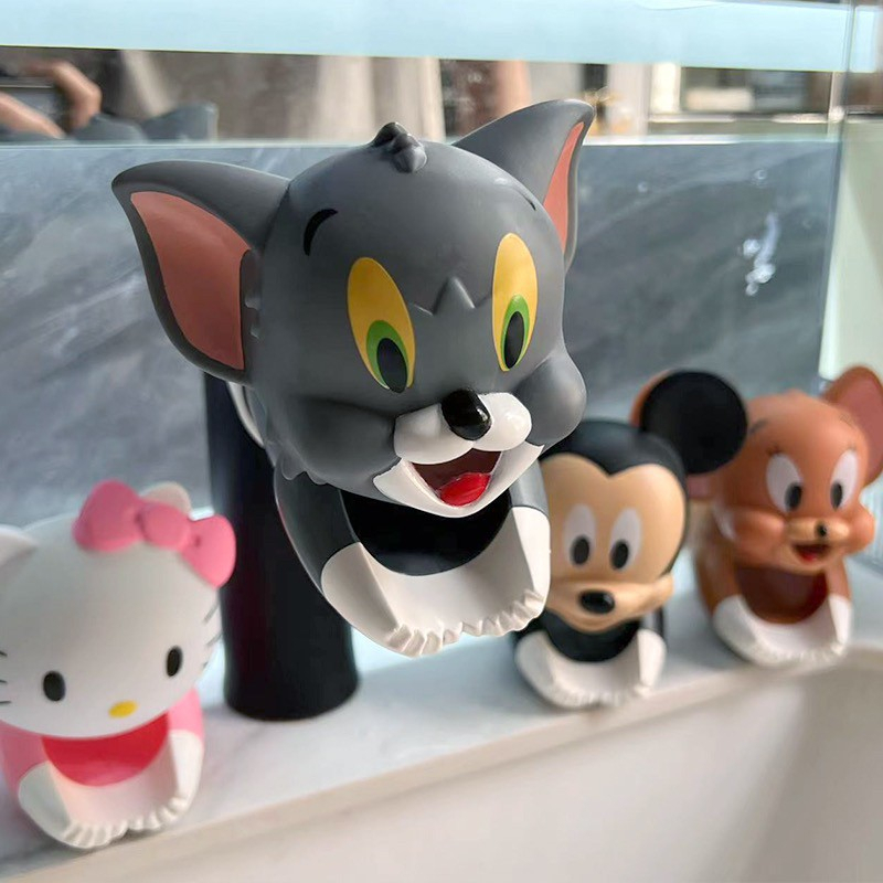 พร้อมส่ง-ตุ๊กตาก๊อกน้ำ-tom-and-jerry-หัวต่อก๊อกน้ำ-หัวต่อก๊อกน้ำ-ที่ต่อก๊อกน้ำ-ลายการ์ตูน-ทอมแอนด์เจอร์รี่-น่ารัก