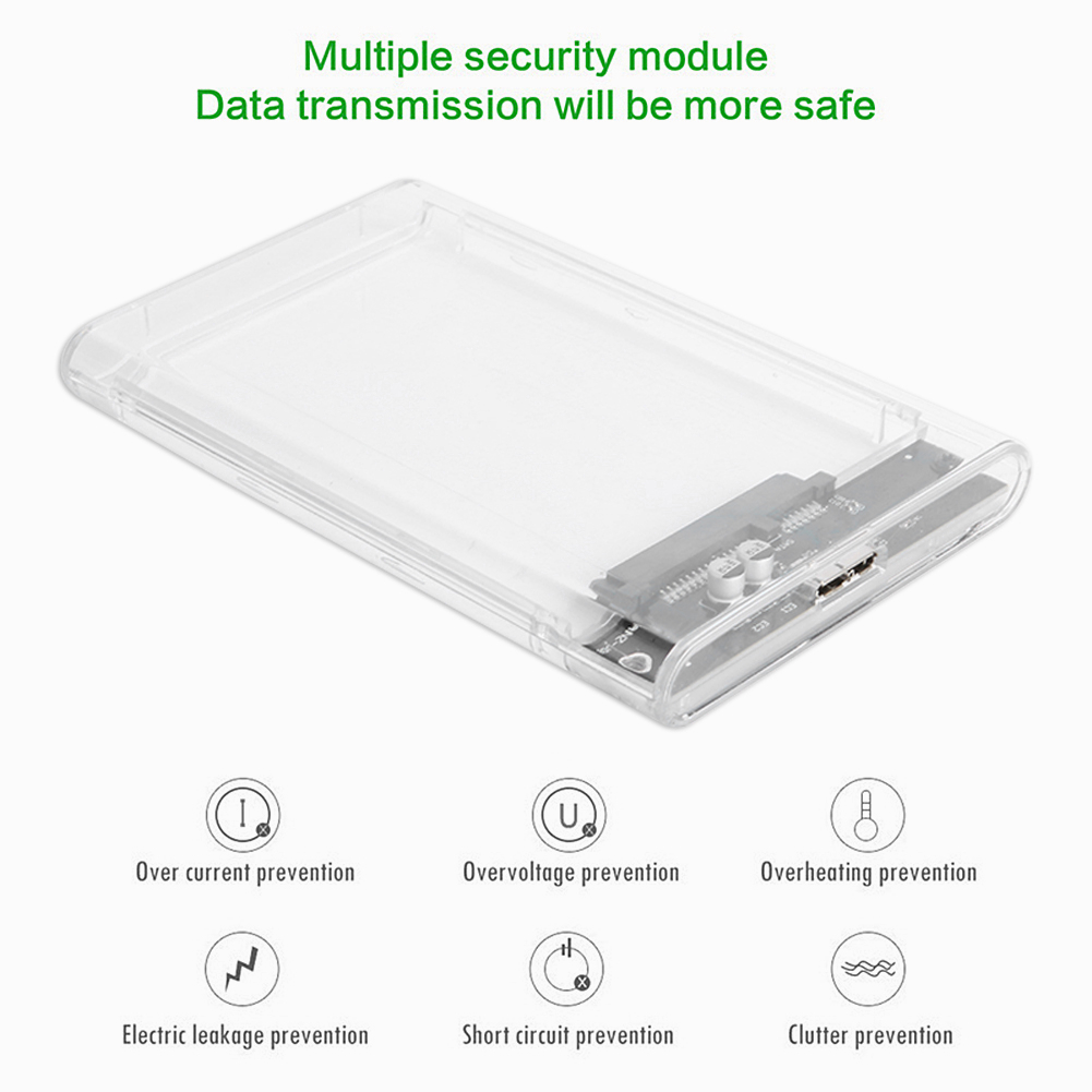 ภาพสินค้าActual  HDD Case SSD Enclosure 2.5inch ฮาร์ดไดรฟ์ USB 3.0 แบบใส รองรับโปรโตคอล UASP สําหรับ 7-9.5 มม. ขนาด 2.5 นิ้ว จากร้าน actual_official_shop บน Shopee ภาพที่ 2