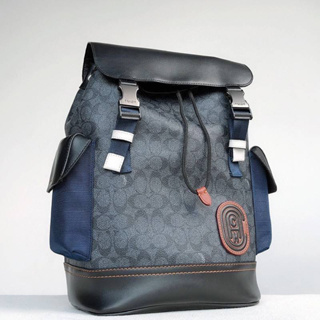 Coach (F79036) Rivington Backpack In Signature Canvas With Coach Patch