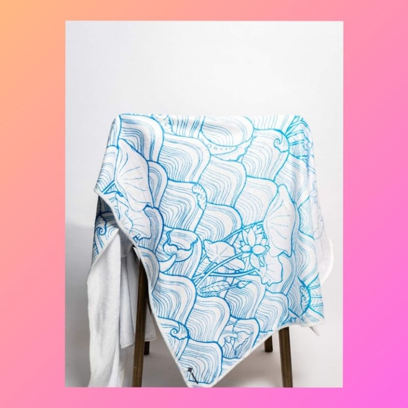 new-indigoskin-blanket-lotus-pattern-ผ้าห่ม-อินดิโก้สกิน-ของแท้-100