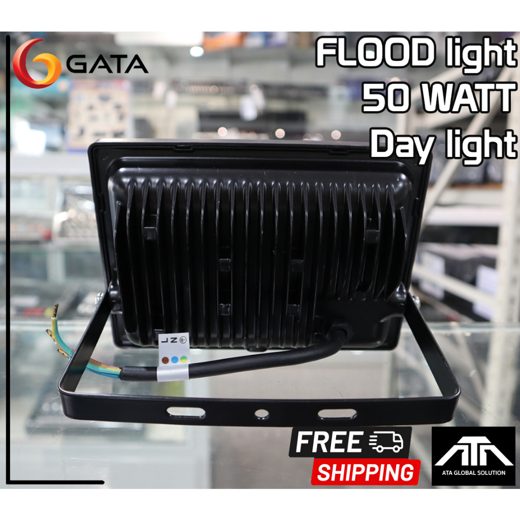 daylight-แสงสีขาว-gata-led-floodlight-slim-series-dob-50w-เหมาะสำหรับใช้ส่องบริเวณทั่วไป