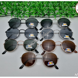 แว่นตากันแดดpolarized  แว่นแฟชั่น กันUV400 กรอบโลหะ  N 3447H