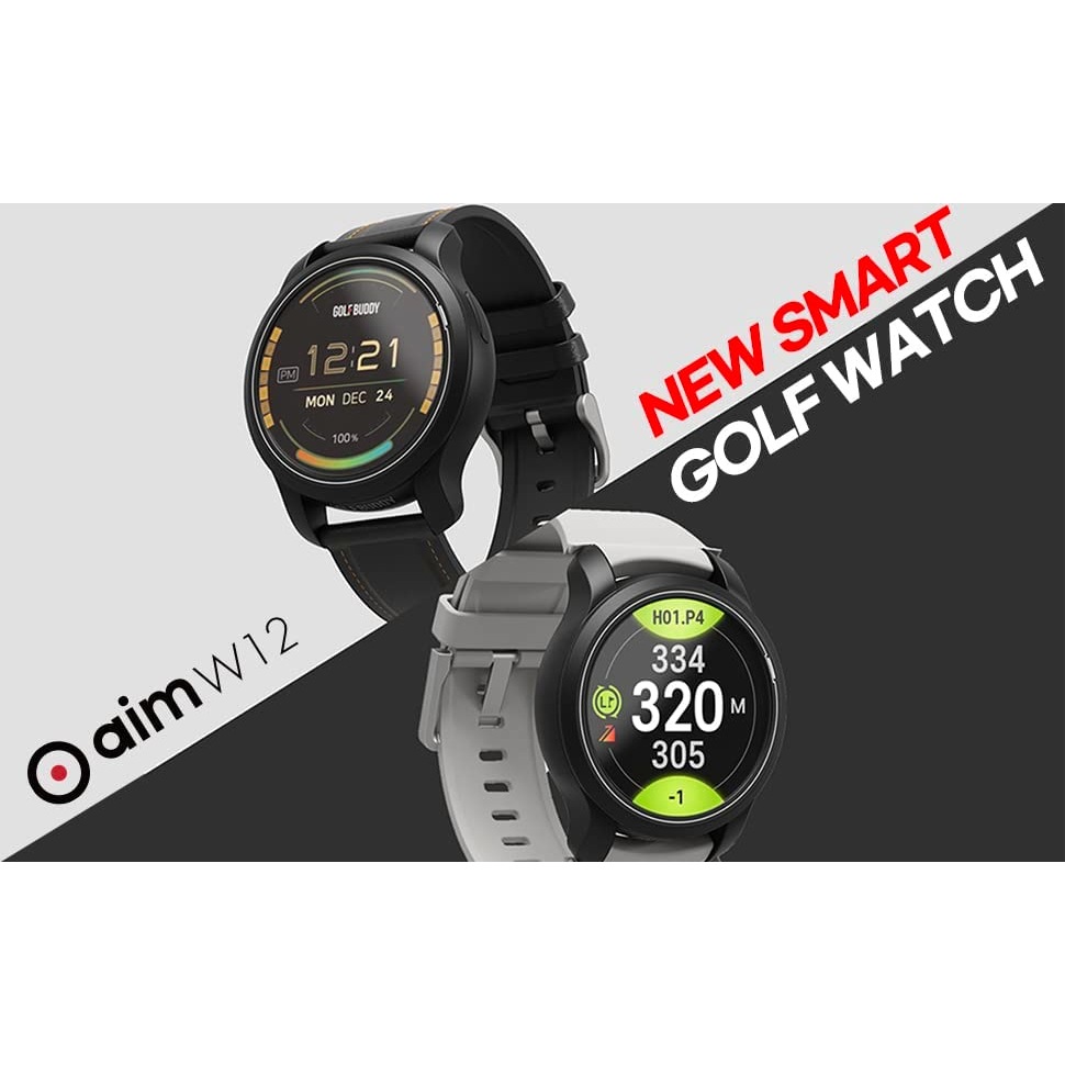 golf-buddy-aim-w12-golf-gps-watch-หน้าจอทัชสกรีนระดับพรีเมี่ยม-full-color-โหลดล่วงหน้ากว่า-40-000-สนามทั่วโลก-นาฬิกา-gol