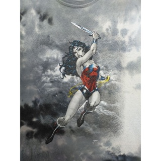 เสื้อยืด มือสอง ลายการ์ตูน DC ลาย Wonder Woman อก 36 ยาว 26