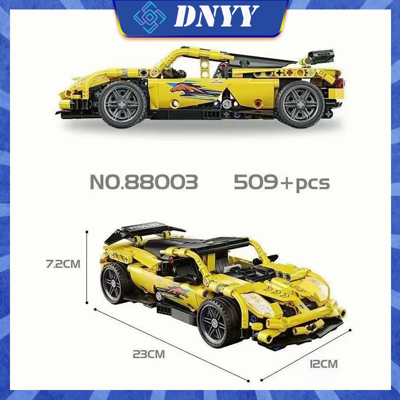 ใช้งานร่วมกับบล็อกตัวต่อ-lamborghini-bugatti-ดึงกลับรถสปอร์ตรถแข่งเด็กประกอบของเล่น