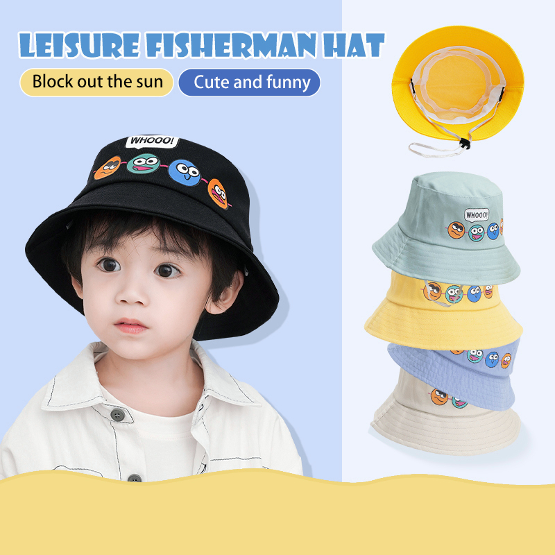 หมวกบักเก็ตเด็ก-หมวกเด็ก-2-5-ขวบ-แฟชั่น-bucket-มีสายคล้องคางmy323