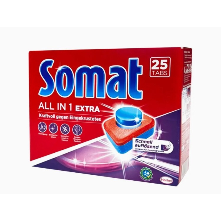 somat-tab-all-in-1-โซแมท-แทป-ออล-อิน-วัน-ผลิตภัณฑ์ทำความสะอาดจานชนิดก้อน-25-tabs