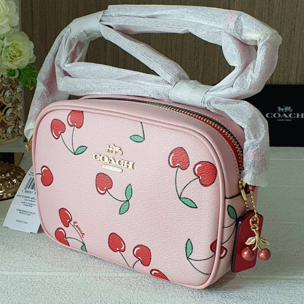 แท้-พร้อมส่ง-coach-ce655-mini-jamie-camera-bag-with-heart-cherry-print