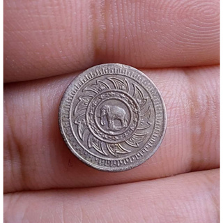 เหรียญเงิน สองไพ พระมหามงกุฎ-พระแสงจักร(ช้างใหญ่) ร4 พ.ศ.2403 สภาพสวย ตราชัด หายาก