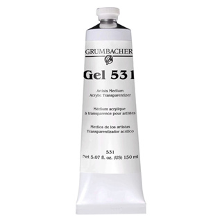 Grumbacher Gel 531 สื่อผสมเพิ่มเนื้อสี (Gel Acrylic Transparentizer) หลอดขนาด 150ml