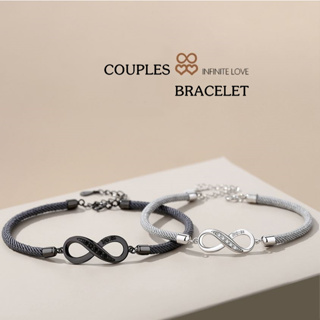 s925 Endless love bracelet5 สร้อยข้อมือคู่รักเงินแท้ Infinity love สัญลักษณ์แห่งนิรันดร์ และไม่มีที่สิ้นสุด