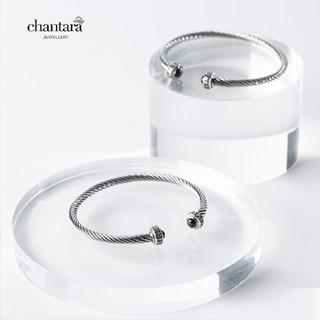 CHANTARA - กำไลข้อมือ กำไลหินมงคล กำไลนิลแท้ กำไลข้อมือชาย กำไลข้อมือหญิง กำไล เครื่องประดับ "Onyx Bracelet" ฟรีผ้าเช็ด