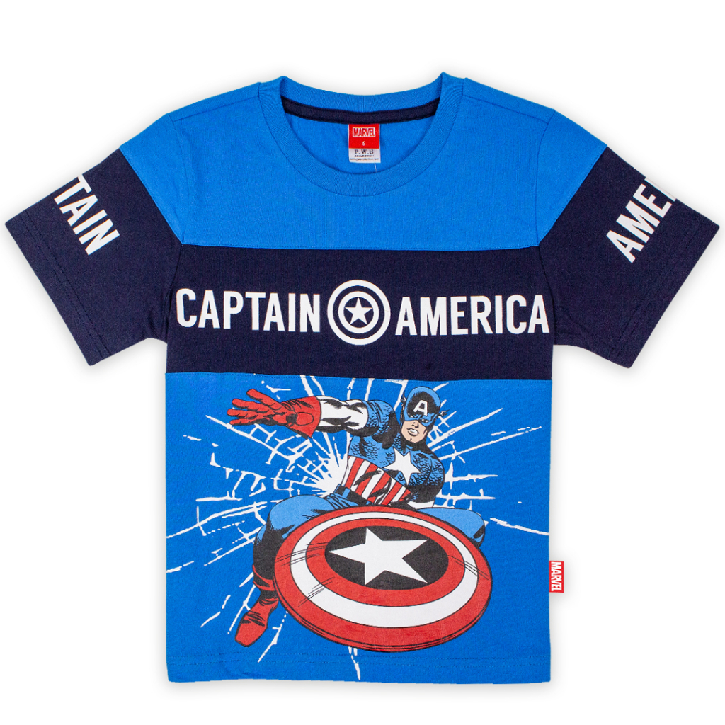marvel-boy-t-shirt-spider-man-เสื้อยืดเด็ก-สไปรเดอร์แมน-กัปตันอเมริกา-สไปเดอร์แมน-ฮัค-สินค้าลิขสิทธ์แท้100-characters-studio