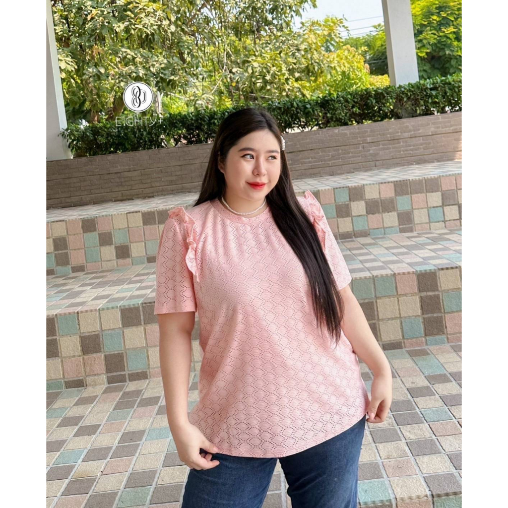 plussize-เสื้อคนอ้วน-s-รอบอก-bust-48-สะโพก-hip-52-ตัวเสื้อยาว-length-28-m-รอบอก-bust-52-สะโพก-hip-56