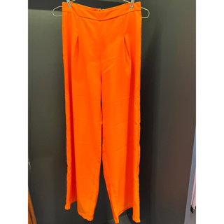 wide leg pants fresh orange size S