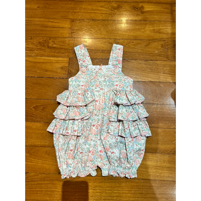 ชุดตัด-romper-เด็กหญิง-2t-น่ารักมากๆๆ-ทรงพองๆ-used-แนว-vintage-style