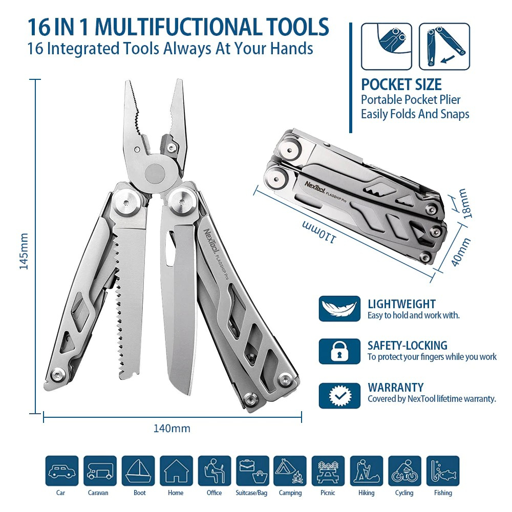 พร้อมส่ง-nextool-flagship-pro-16in1-function-knife-stainless-steel-มีด-มีดพก-มีดพับ-มีดอเนกประสงค์-มีดแคมป์ปิ้ง