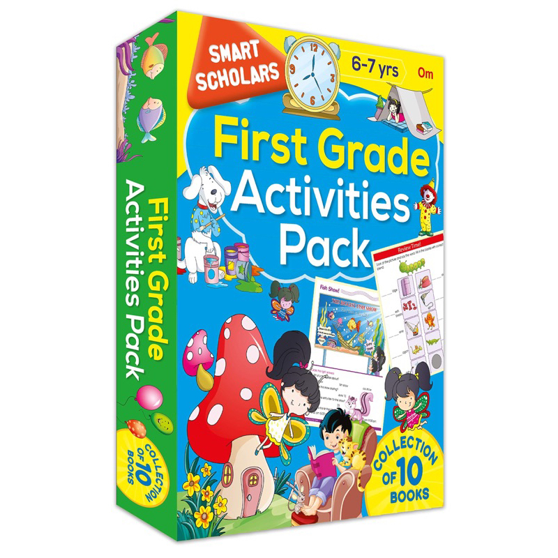 Om Books International First Grade Activities Pack ( Collection of 10 books) (Smart Scholars) main image 0