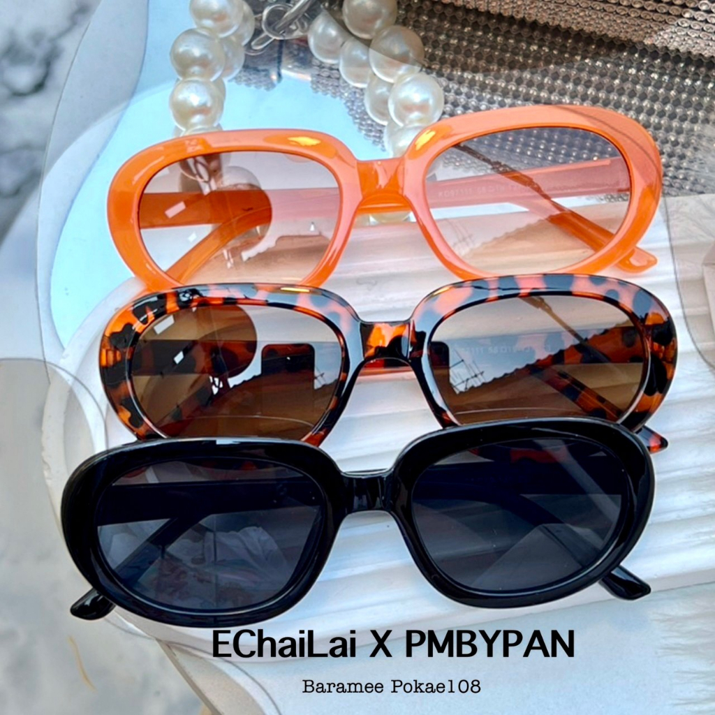 รุ่นdro254-งานgm-แว่นตากันแดด-ทรงดาราเกาหลีนิยม-สินค้าพร้อมส่งในไทย-echailai-x-pmbypan