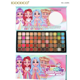 IGOODCO LK2815 Professional Makeup eyeshadow palette 60 colors พาเลต อายแชโดว์ 60 สี เนื้อแมทท์และเนื้อกลิตเตอร์
