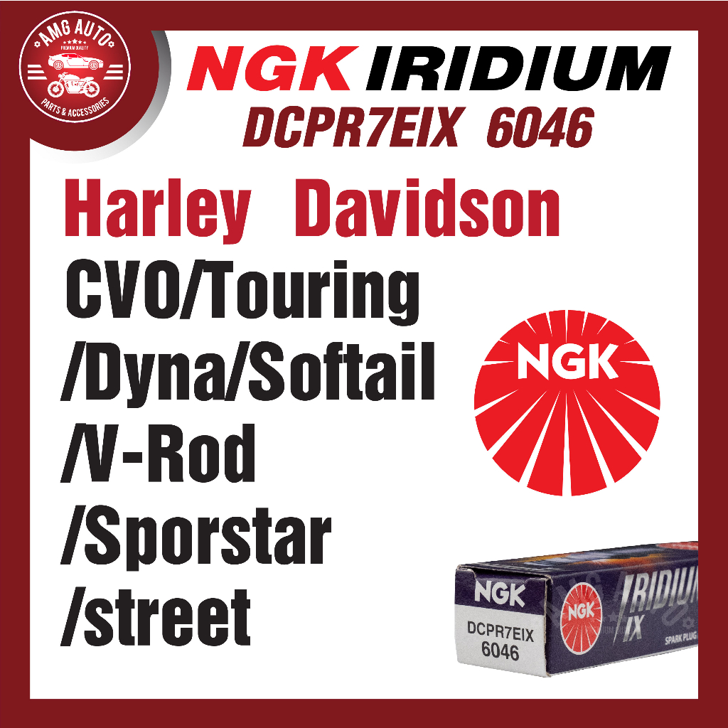 หัวเทียน-ngk-iridium-ix-รุ่นdcpr7eix-6046-ขายต่อหัว-harleydavidsoncvo-harleydavidsontouring-harleydavidsondyna-หัวเข็ม