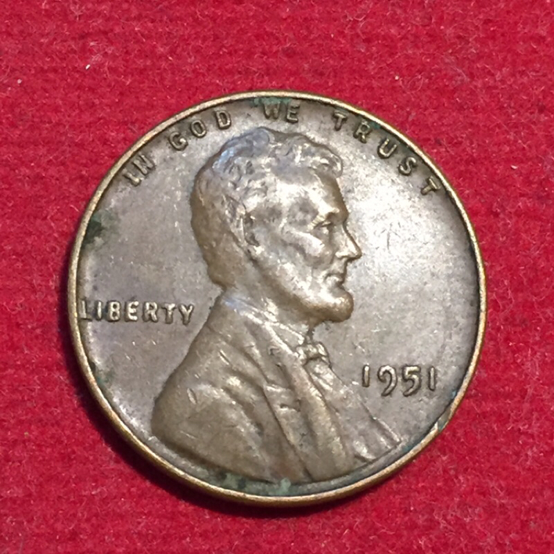 เหรียญลินคอล์น-รวงข้าว-ปี-1951