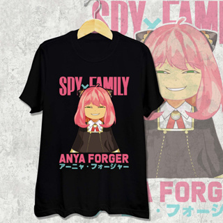 เสื้ออนิเมะ Anya Fake Smile เสื้อยืด Forger Spy x family - ครอบครัวสายลับ