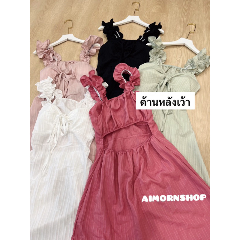 ภาพสินค้าaimorn_shop เดรสสม็อค ลายดอก งานป้าย ลายดอกน่ารัก ใส่แล้วแอบเซ็กซี่หน่อยๆ งานนิ่มใส่สบายมากกๆ จากร้าน aimorn_shop บน Shopee ภาพที่ 4