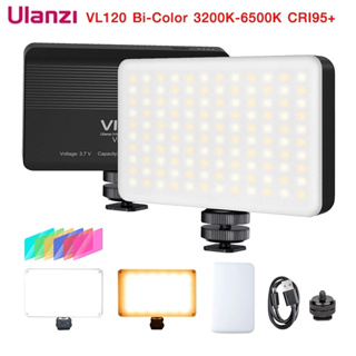 ไฟ LED ขนาดพกพา  ULANZI Vijim LED VL120 Bi-Color 3200K-6500K CRI95+ 3100 mAh