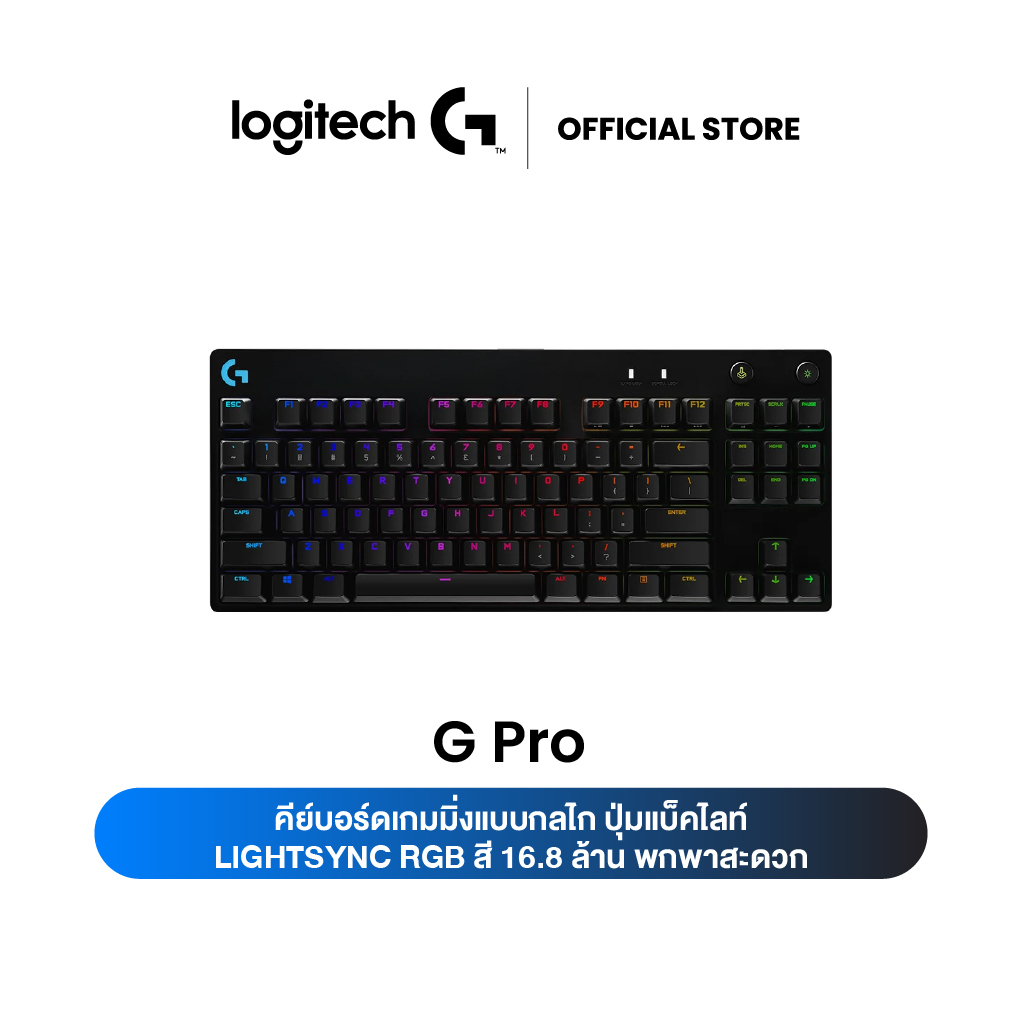 Logitech G Pro Mechanical Gaming Keyboard GX BLUE CLICKY SWITCHES ...